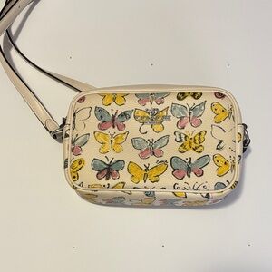 Coach Beige Butterfly Crossbody Bag